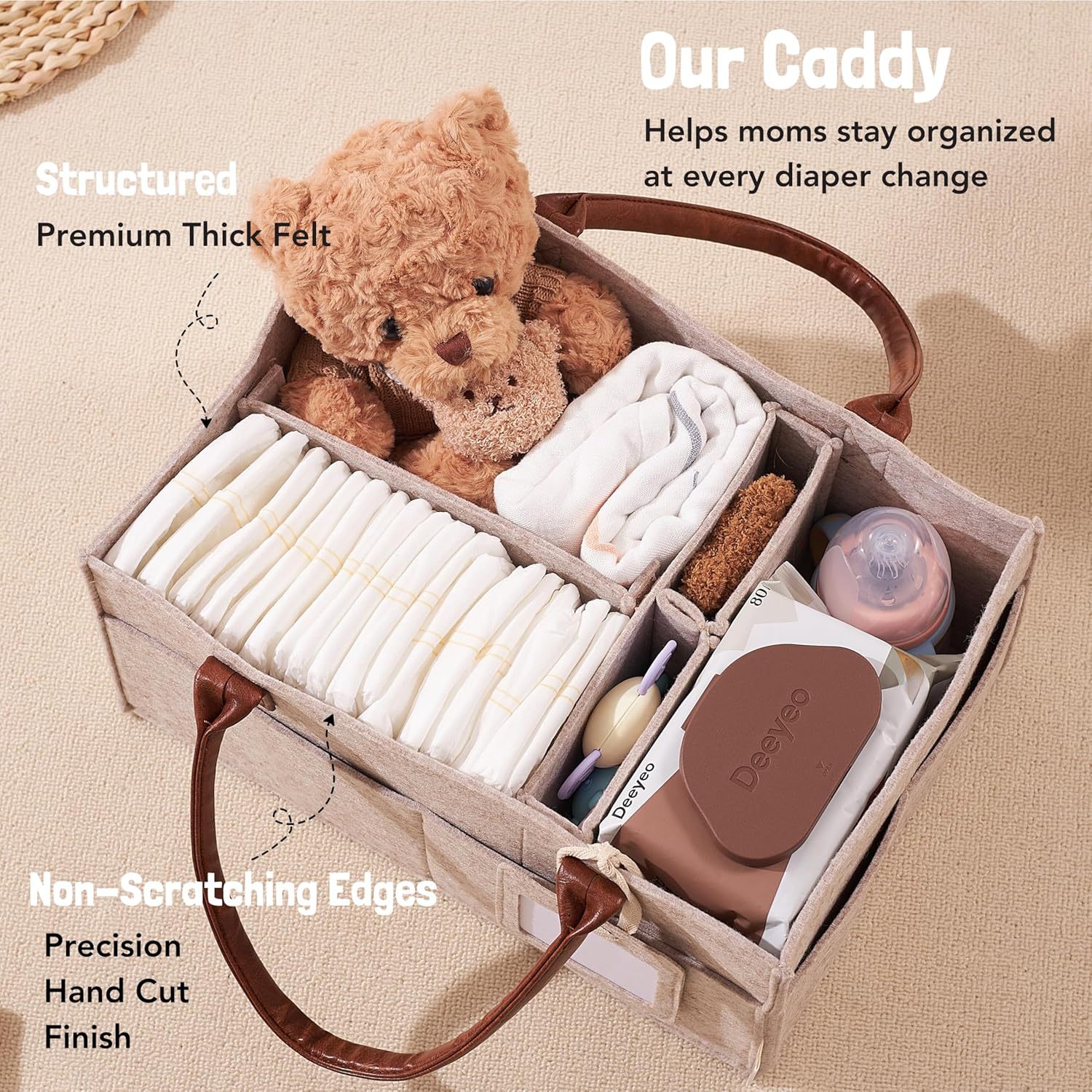 Baby Felt Storage Nursery Orga - Baby Nursery Handles ulasan dan harga