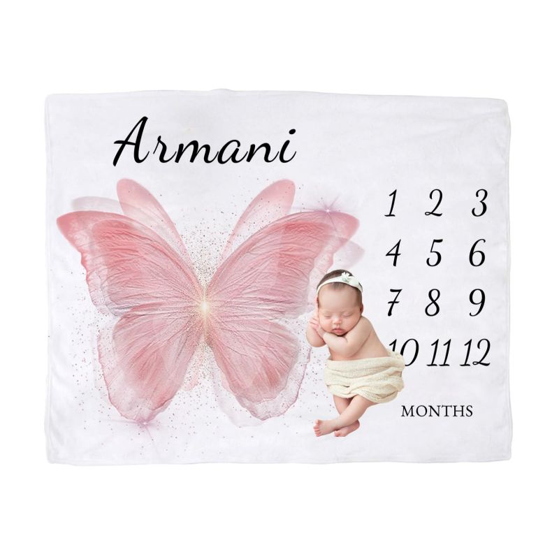 VIKAMA Pink Butterfly Baby Mil - Baby Nursery Pink ulasan dan harga