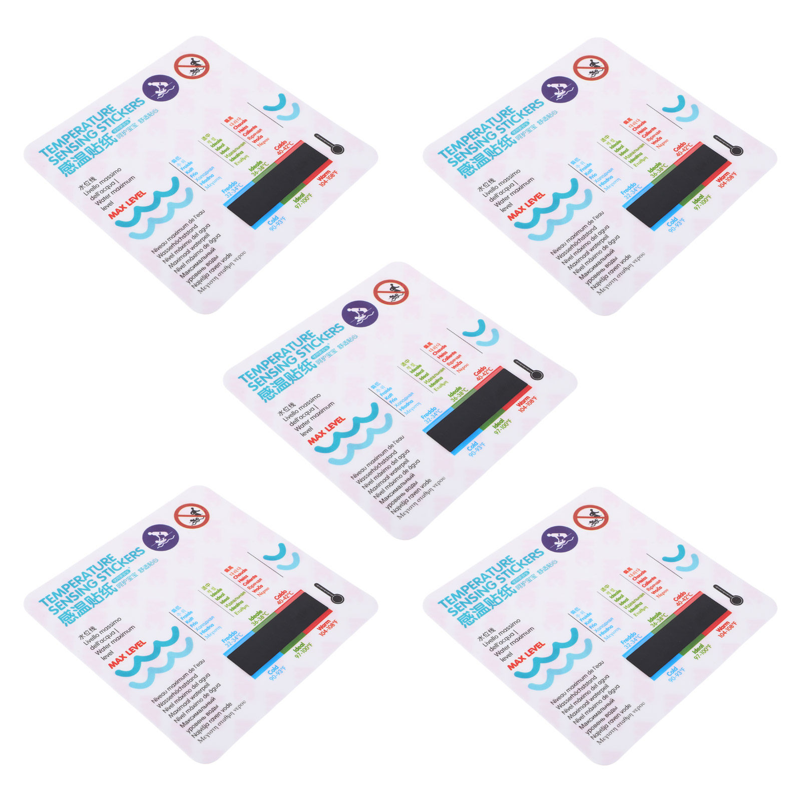 5Pcs Baby Bath Thermometer Sti - Baby Nursery Stickers ulasan dan harga