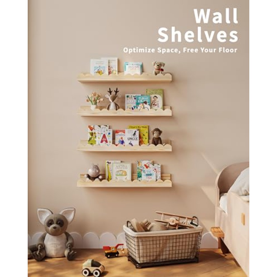 Nursery Book Shelves, 4-Pack F - Baby Nursery Books ulasan dan harga