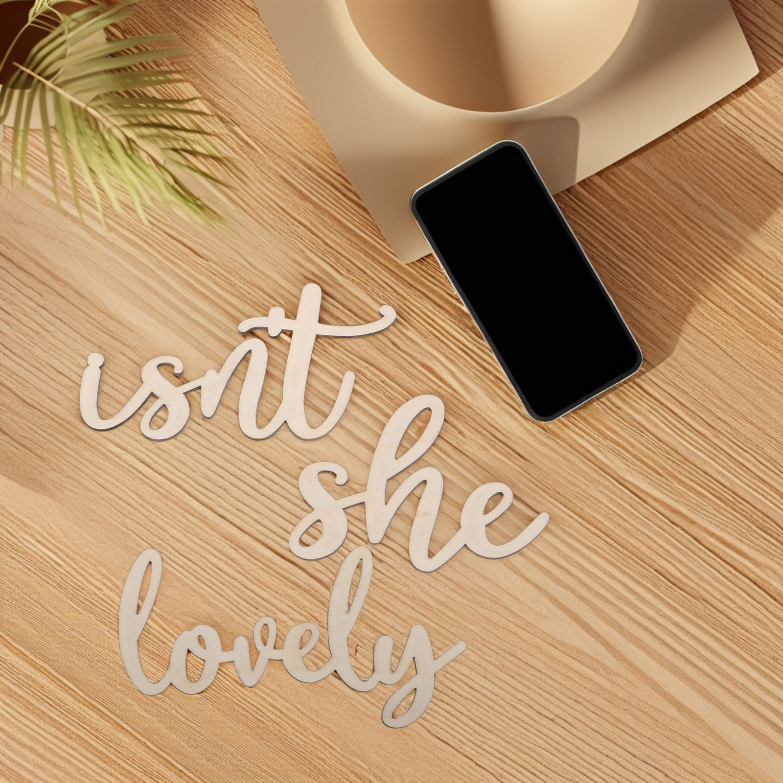 Isn't She Lovely Wooden Wall S - Baby Nursery Wall Stickers ulasan dan harga
