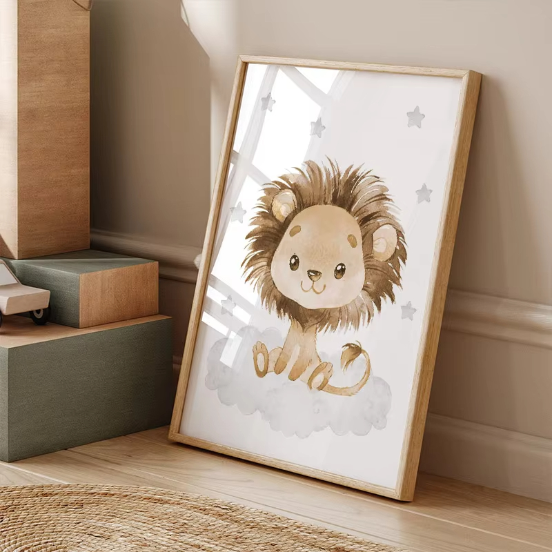 Elephant Giraffe Lion Custom B - Baby Nursery Elephant ulasan dan harga