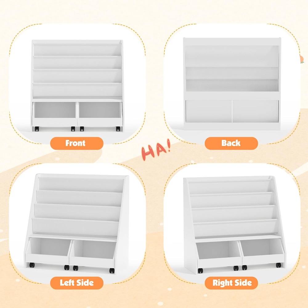 Kids Bookshelf with Two Movabl - Baby Nursery Books ulasan dan harga