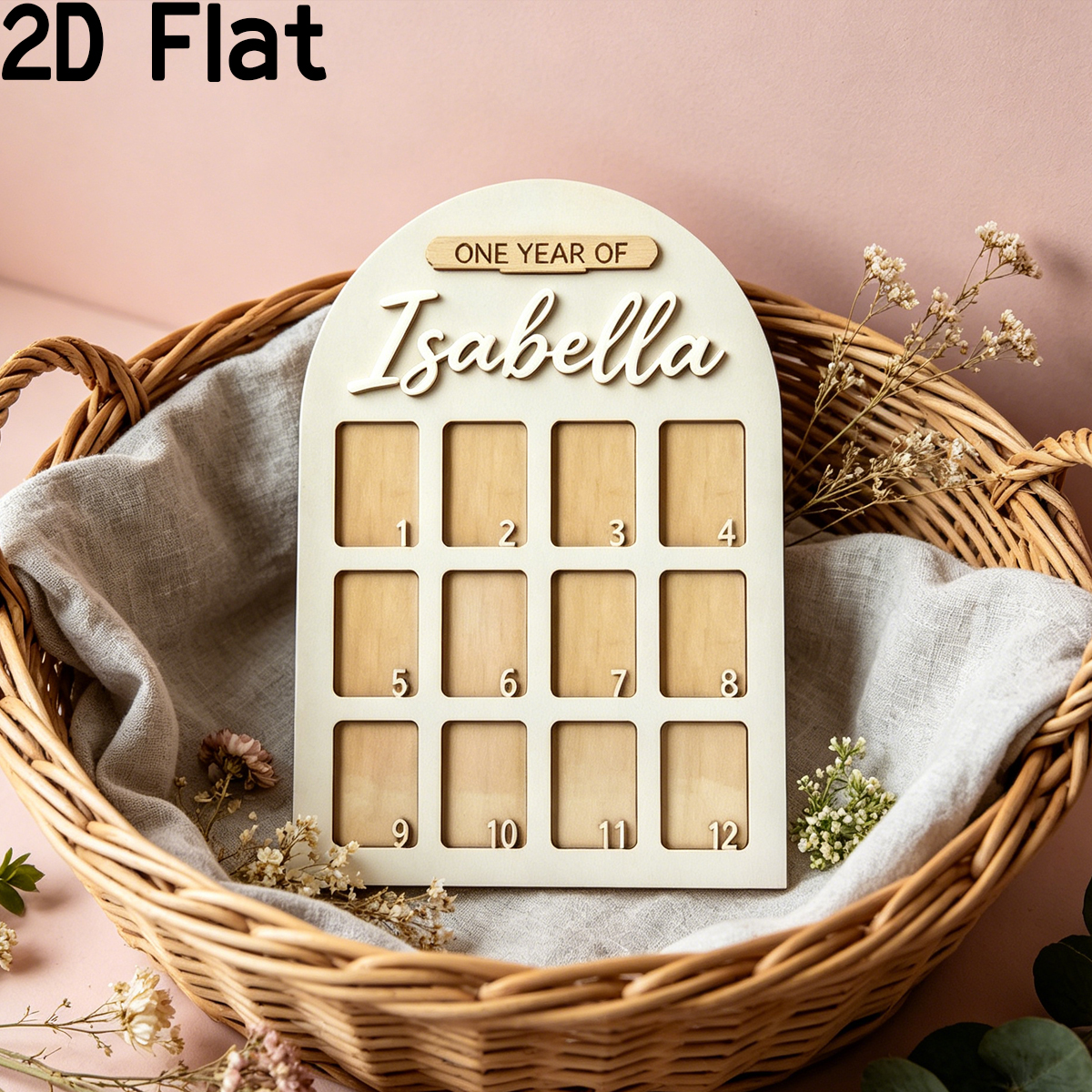 1Pc Custom Photo Record Board  - Baby Nursery Name ulasan dan harga