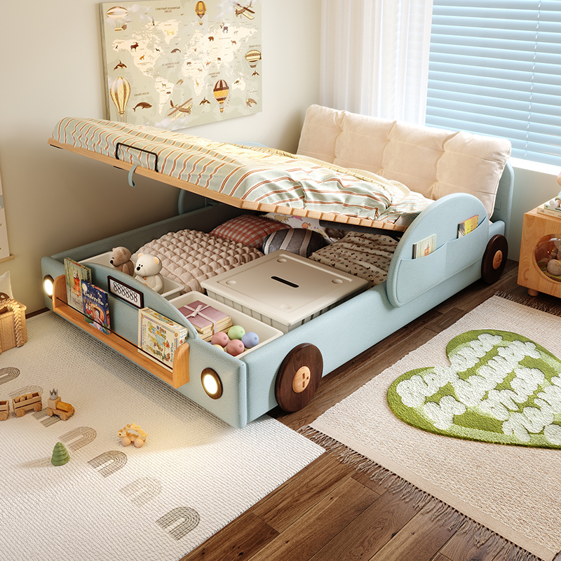 Simple Car Shape Kids Beds Woo - Bed Rail Toddler ulasan dan harga