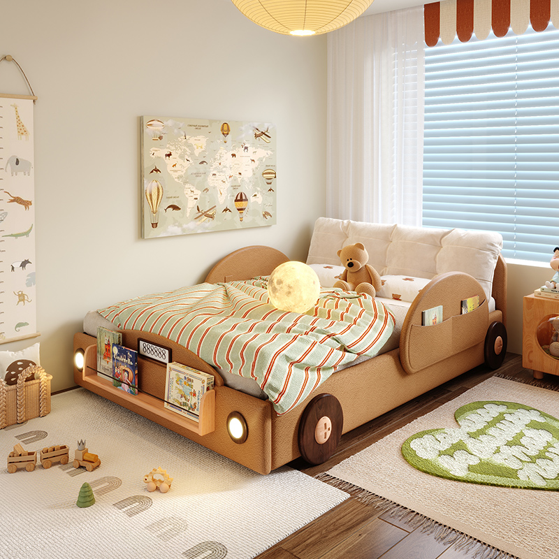 Simple Car Shape Kids Beds Woo - Bed Rail Toddler ulasan dan harga