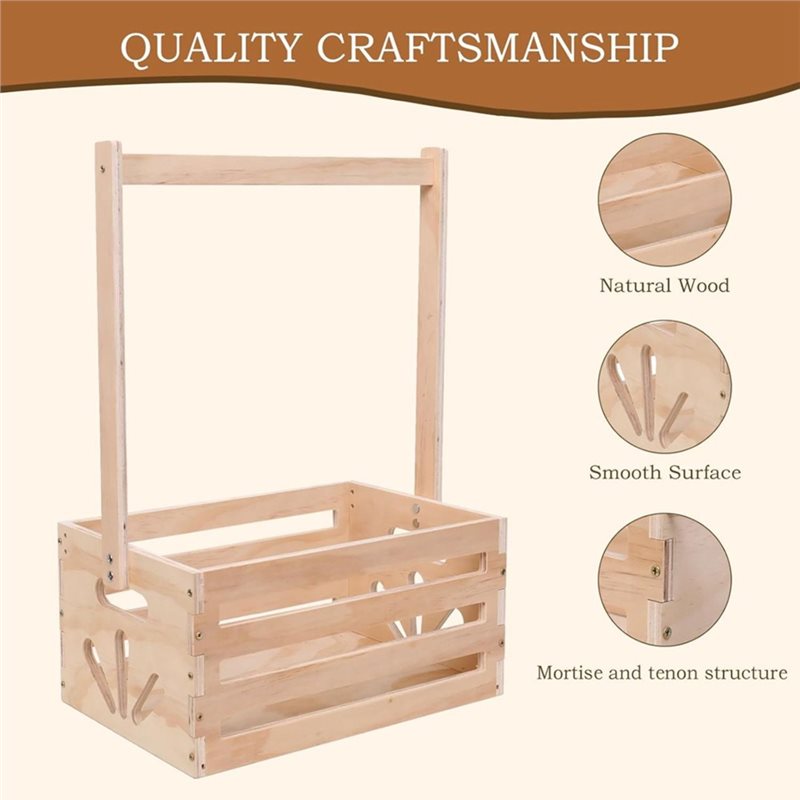 Wooden Baby Shower Gift Basket - Baby Nursery Handles ulasan dan harga