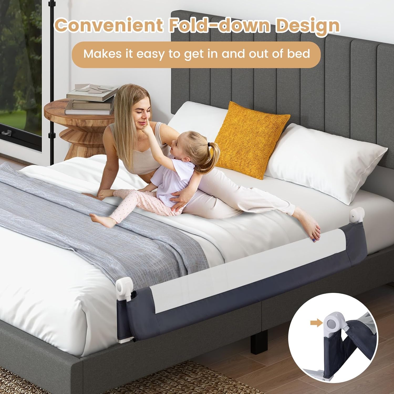 60-Inch Extra Long Bed Rail fo - Bed Rail Toddler ulasan dan harga