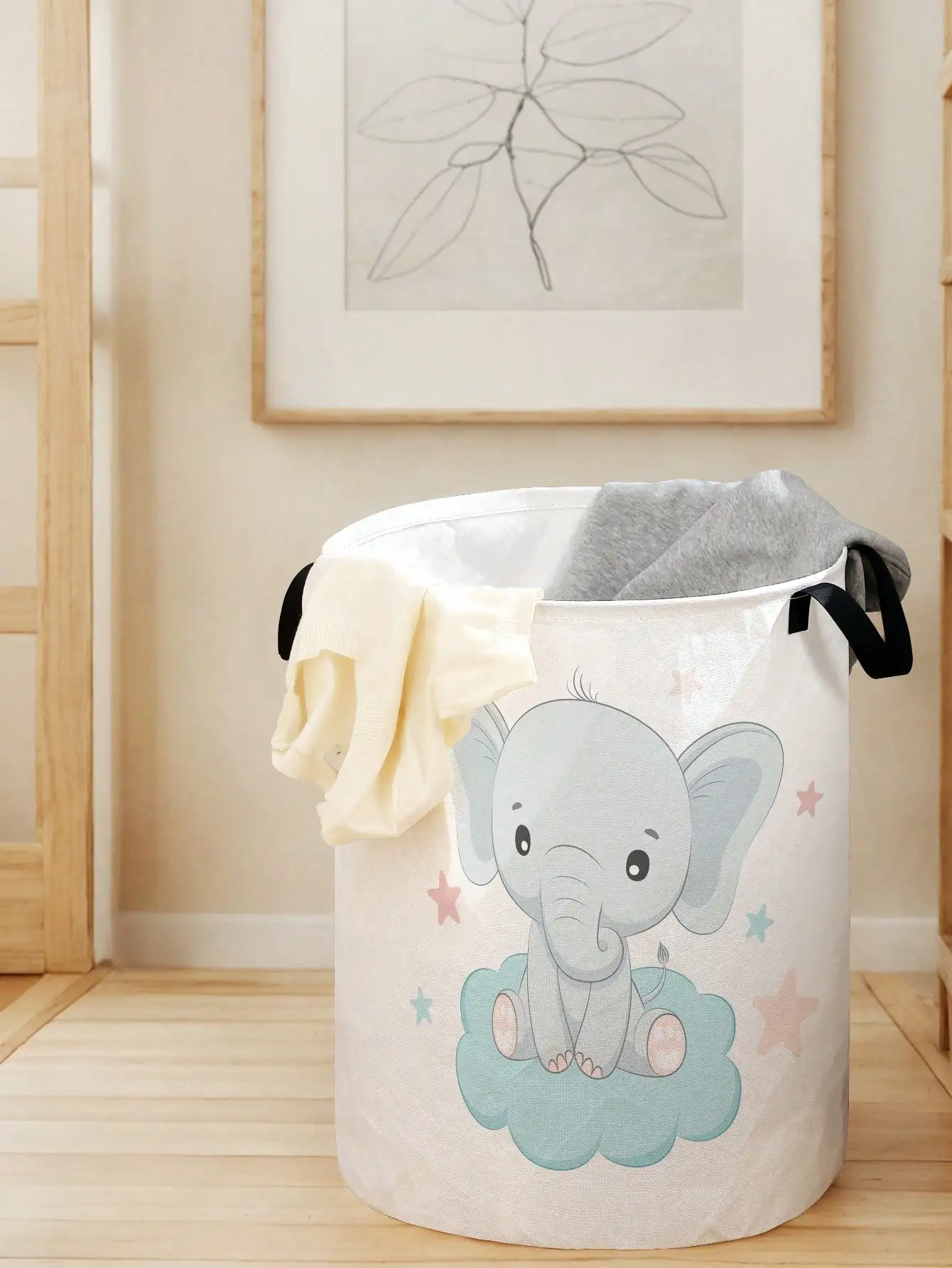 1pc Cute Elephant Pattern Fold - Baby Nursery Elephant ulasan dan harga