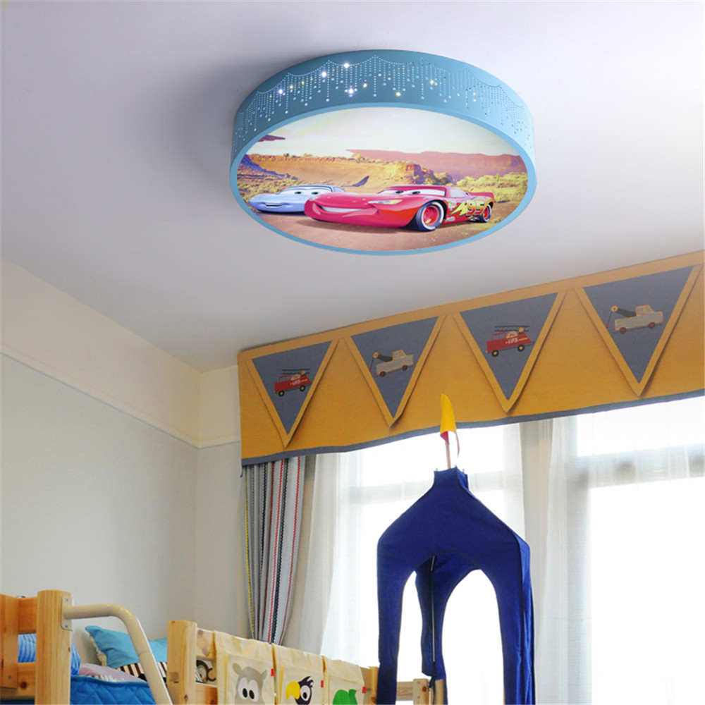 Cartoon Car Round Led Ceiling  - Baby Nursery Ceiling Light ulasan dan harga