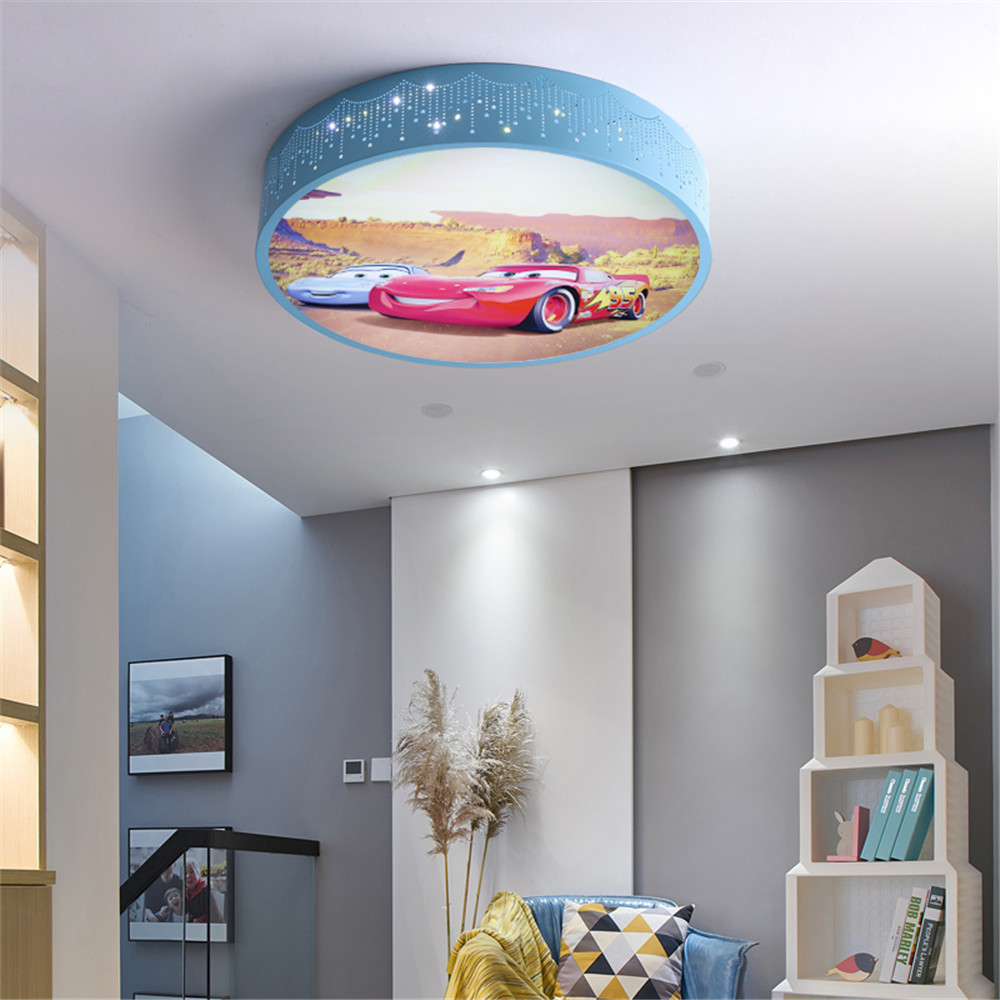 Cartoon Car Round Led Ceiling  - Baby Nursery Ceiling Light ulasan dan harga
