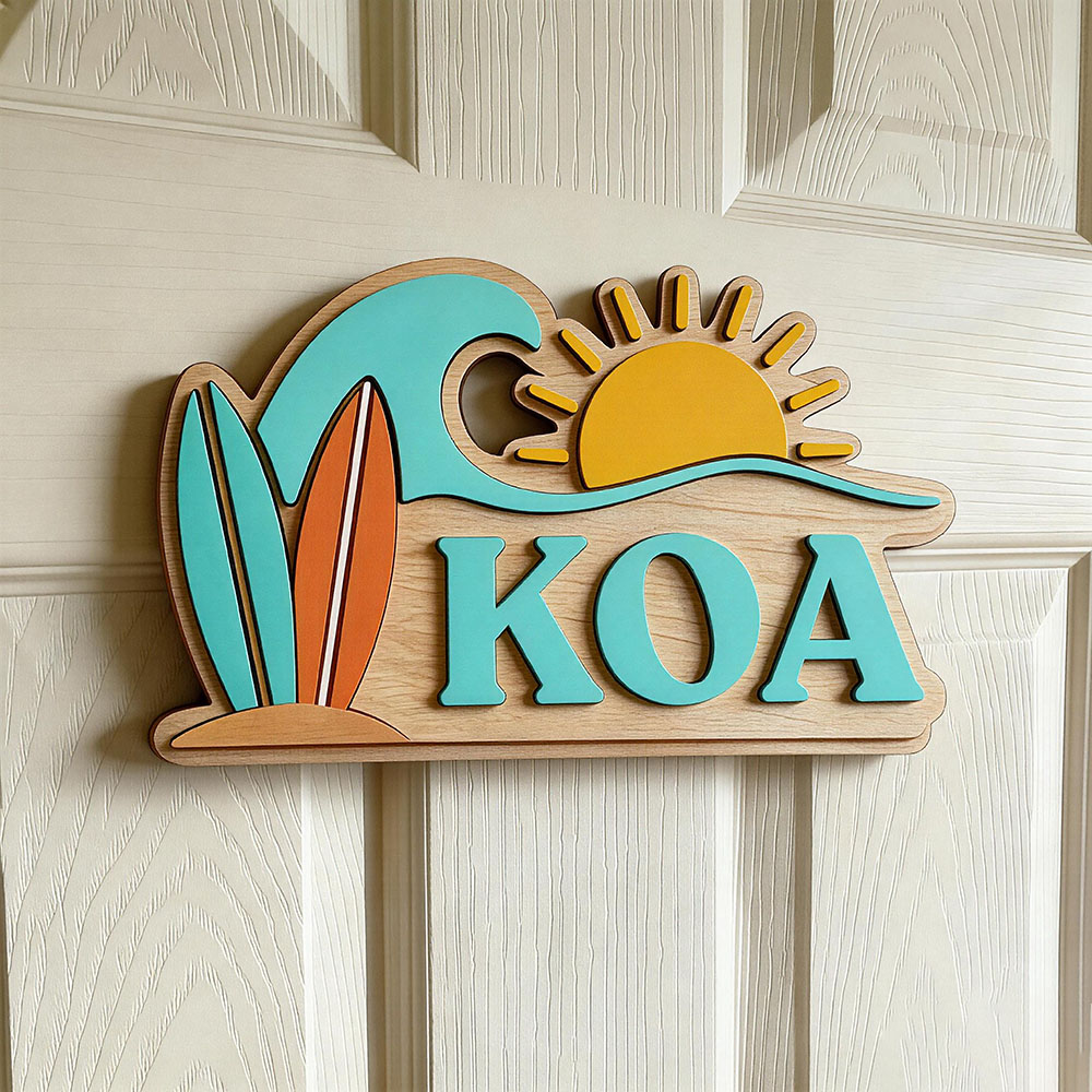 Custom Beach Wave Surfboard Su - Baby Nursery Name ulasan dan harga