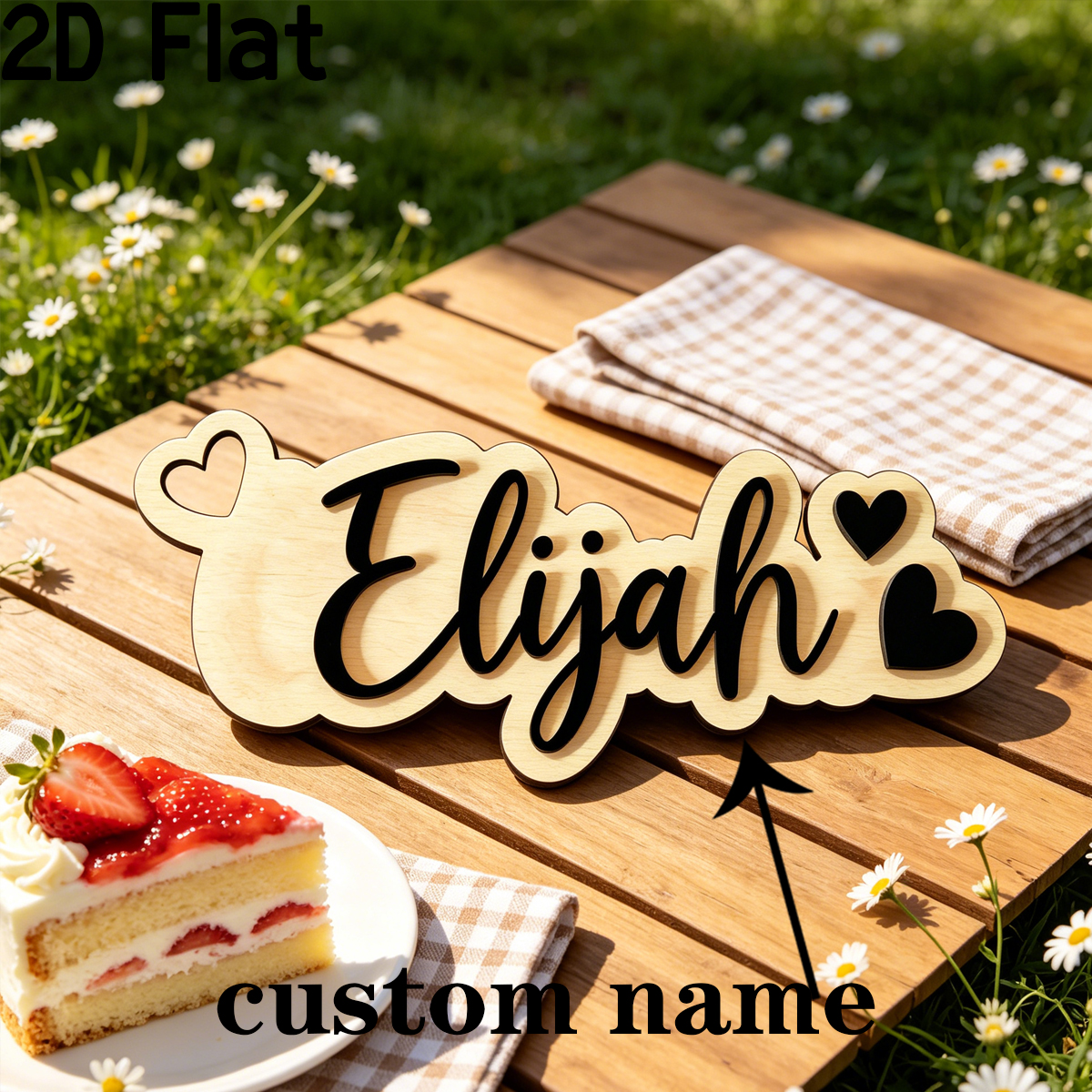 1Pc Custom Love Decor Wooden A - Baby Nursery Name ulasan dan harga
