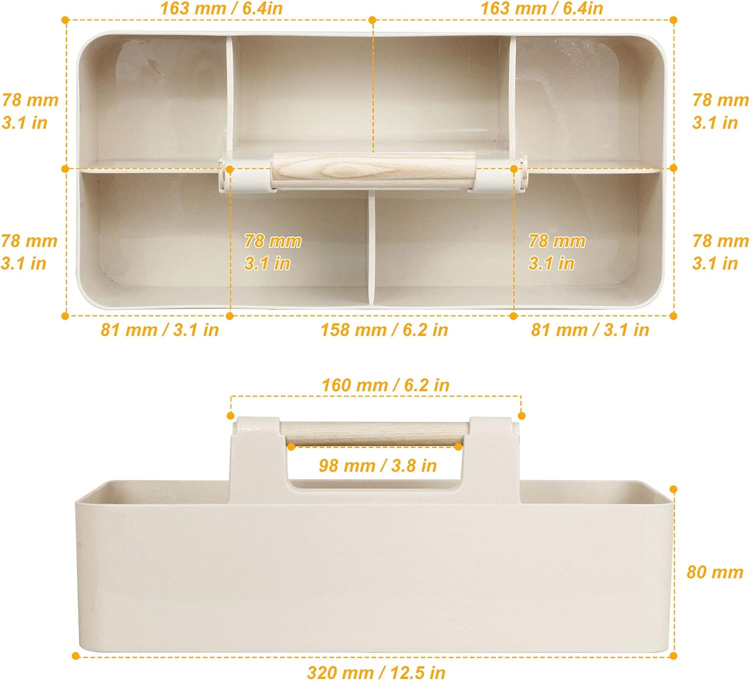 Portable Baby Shower Caddy wit - Baby Nursery Handles ulasan dan harga