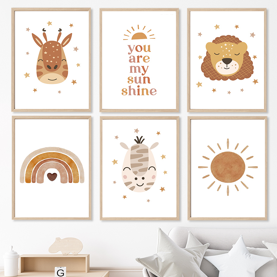 Boho Nursery Wall Art Neutral  - Baby Nursery Gender Neutral ulasan dan harga