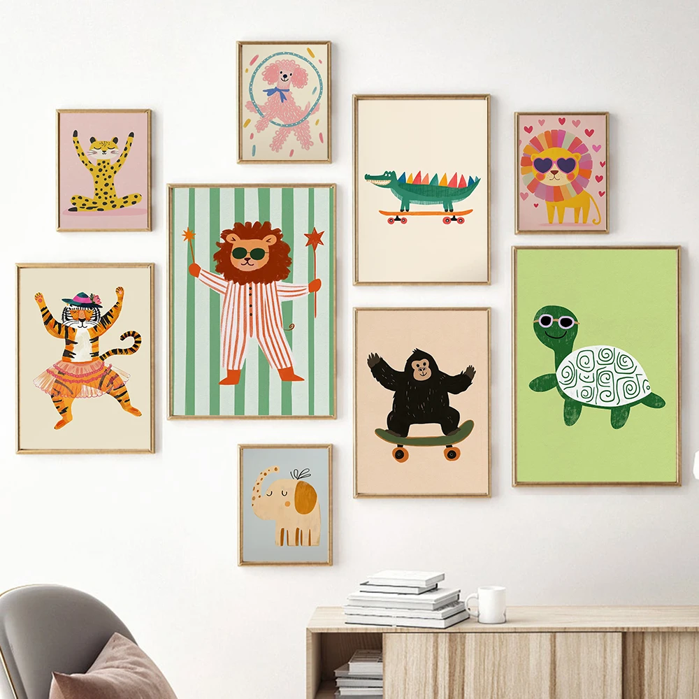 Minimalist Canvas Posters Yoga - Baby Nursery Elephant ulasan dan harga