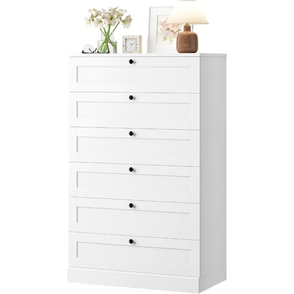 Exquisite White 6 Drawer Dress - Drawer Dresser White ulasan dan harga