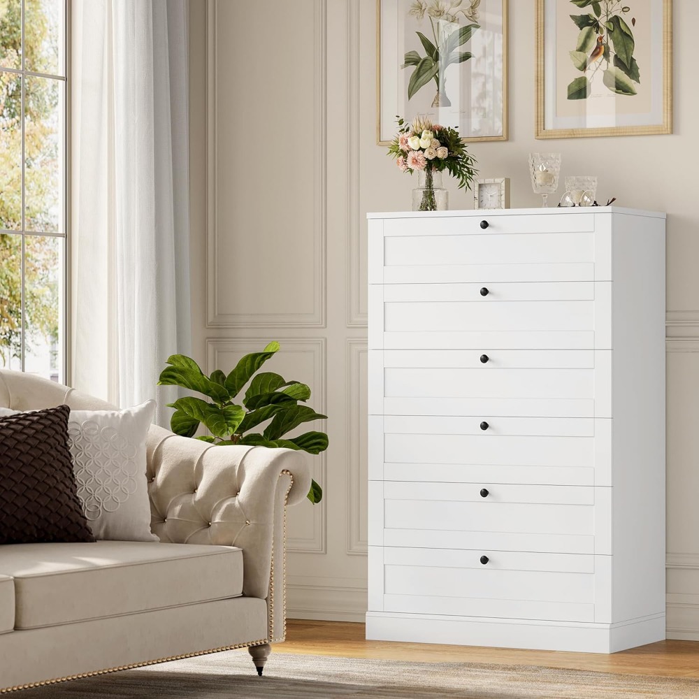 Exquisite White 6 Drawer Dress - Drawer Dresser White ulasan dan harga