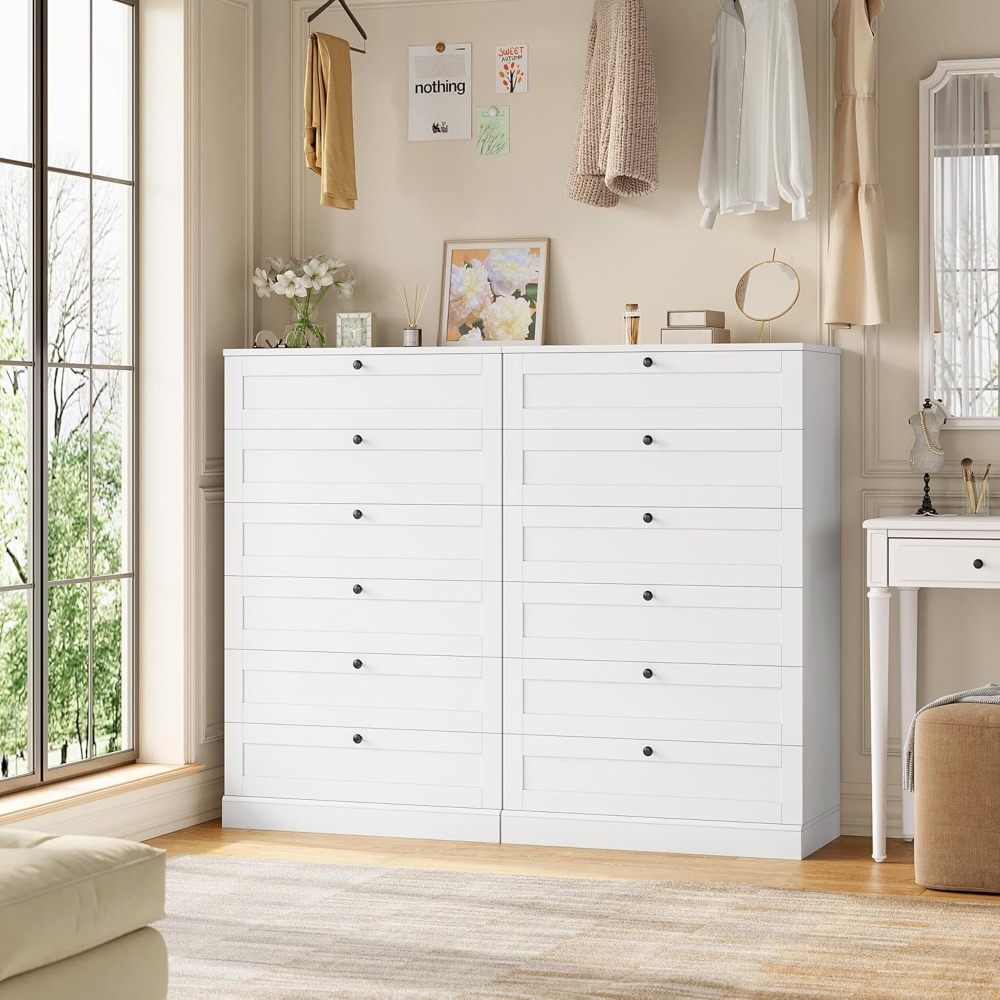 Exquisite White 6 Drawer Dress - Drawer Dresser White ulasan dan harga