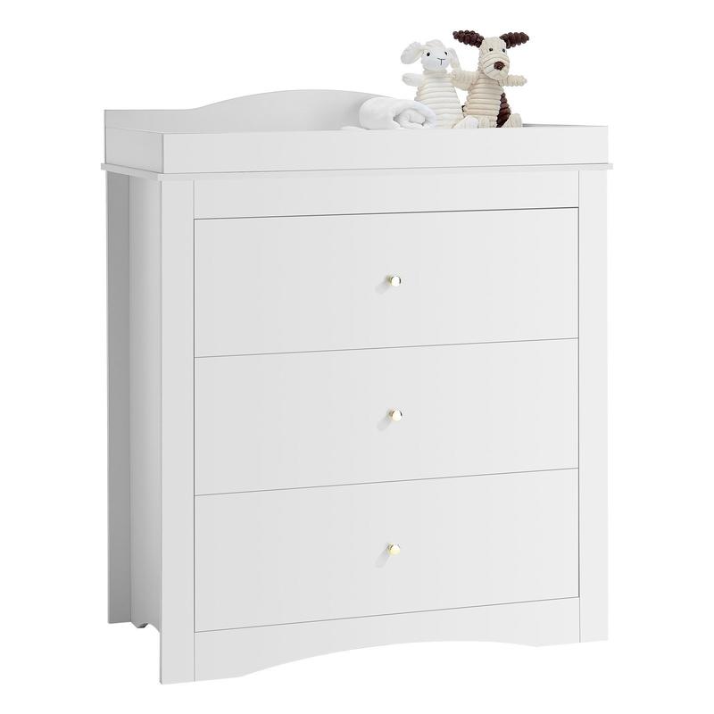 Changing Table Dresser, Baby D - Drawer Dresser White ulasan dan harga