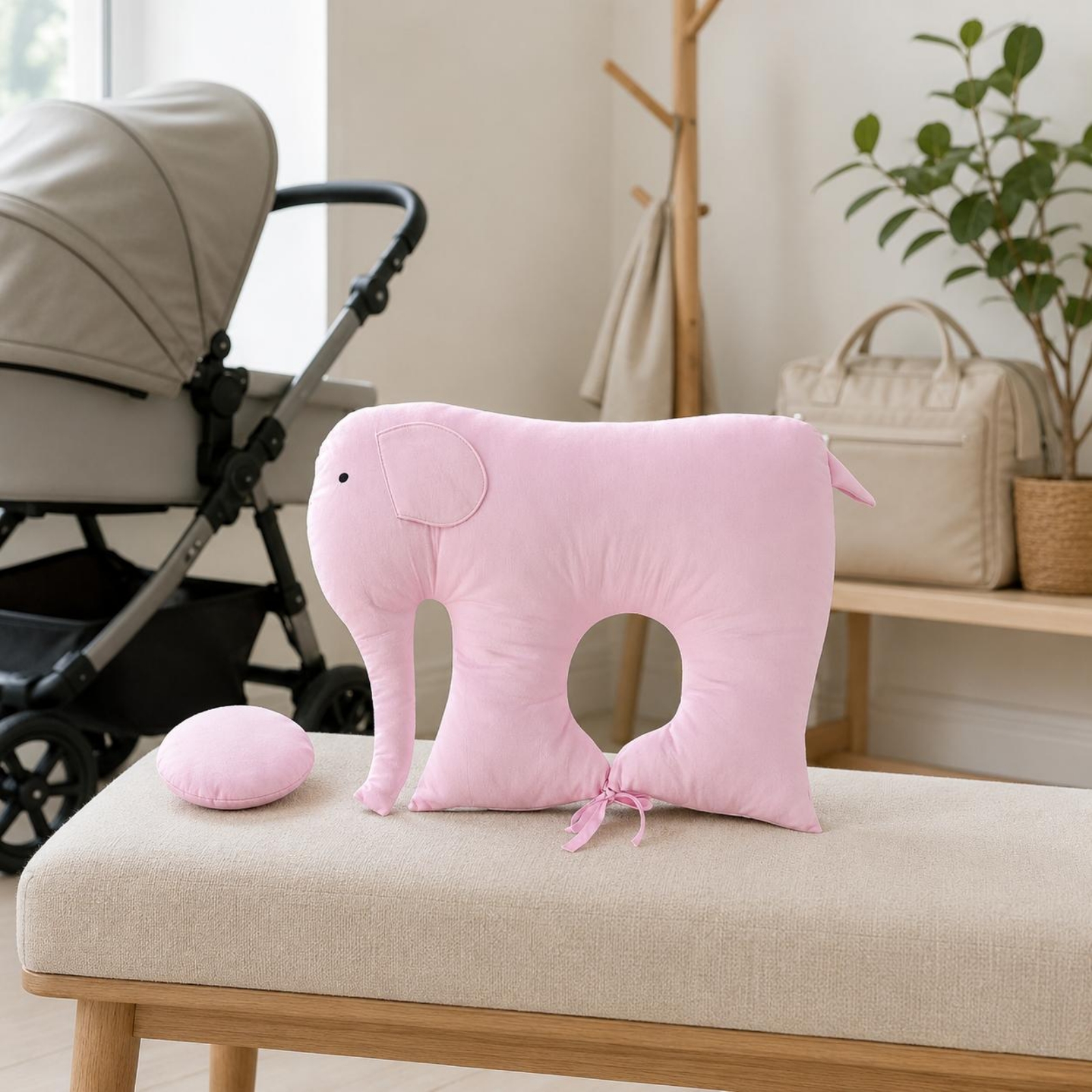 Elephant Baby Pillow Padded St - Baby Nursery Elephant ulasan dan harga
