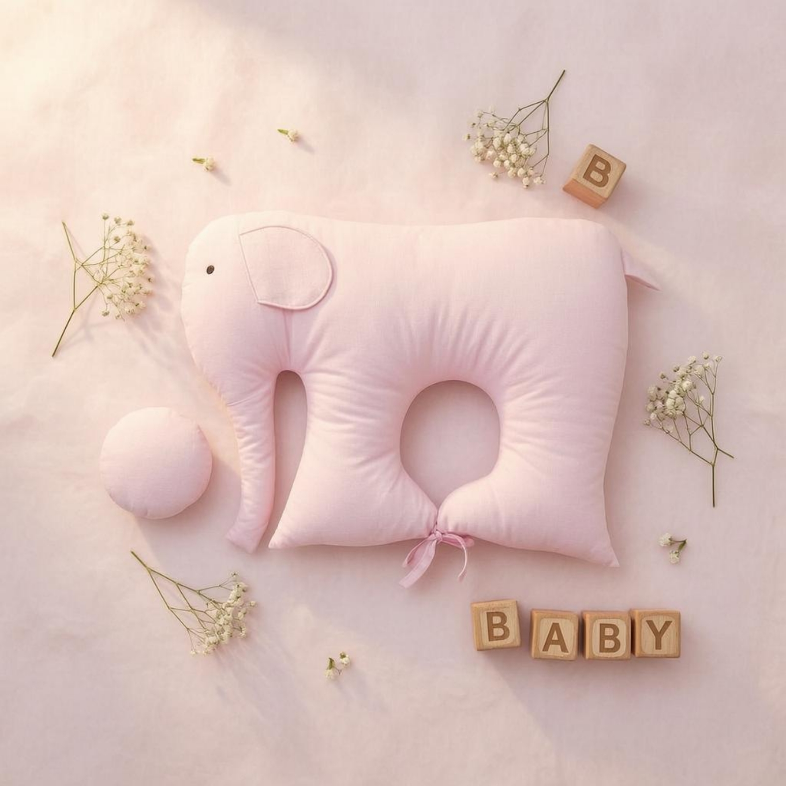 Elephant Baby Pillow Padded St - Baby Nursery Elephant ulasan dan harga