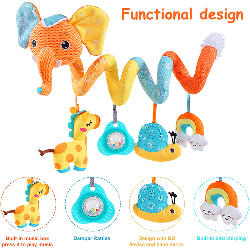 Car Seat Toys Infant Color Ele - Crib Mobile Musical ulasan dan harga
