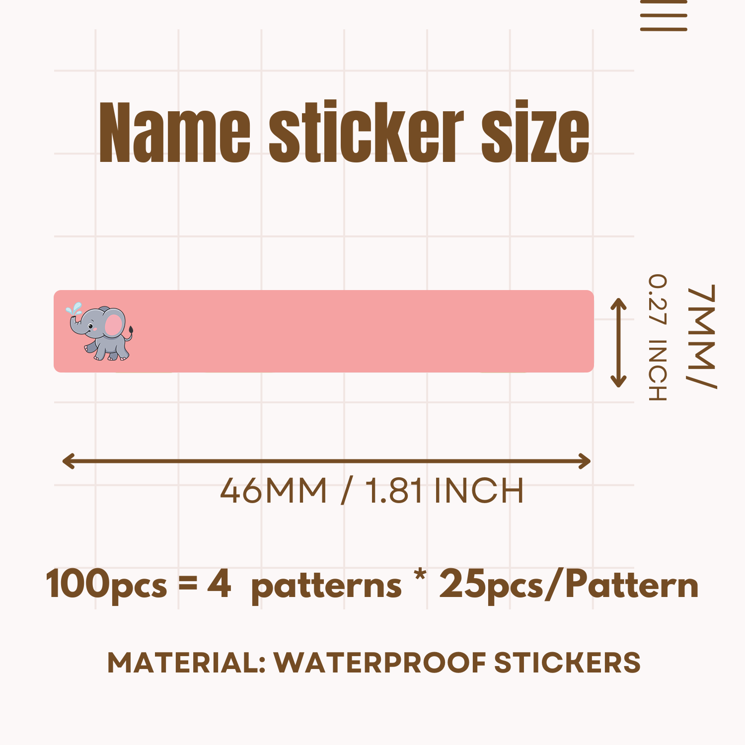 100pcs Personalized Pencil Nam - Baby Nursery Stickers ulasan dan harga