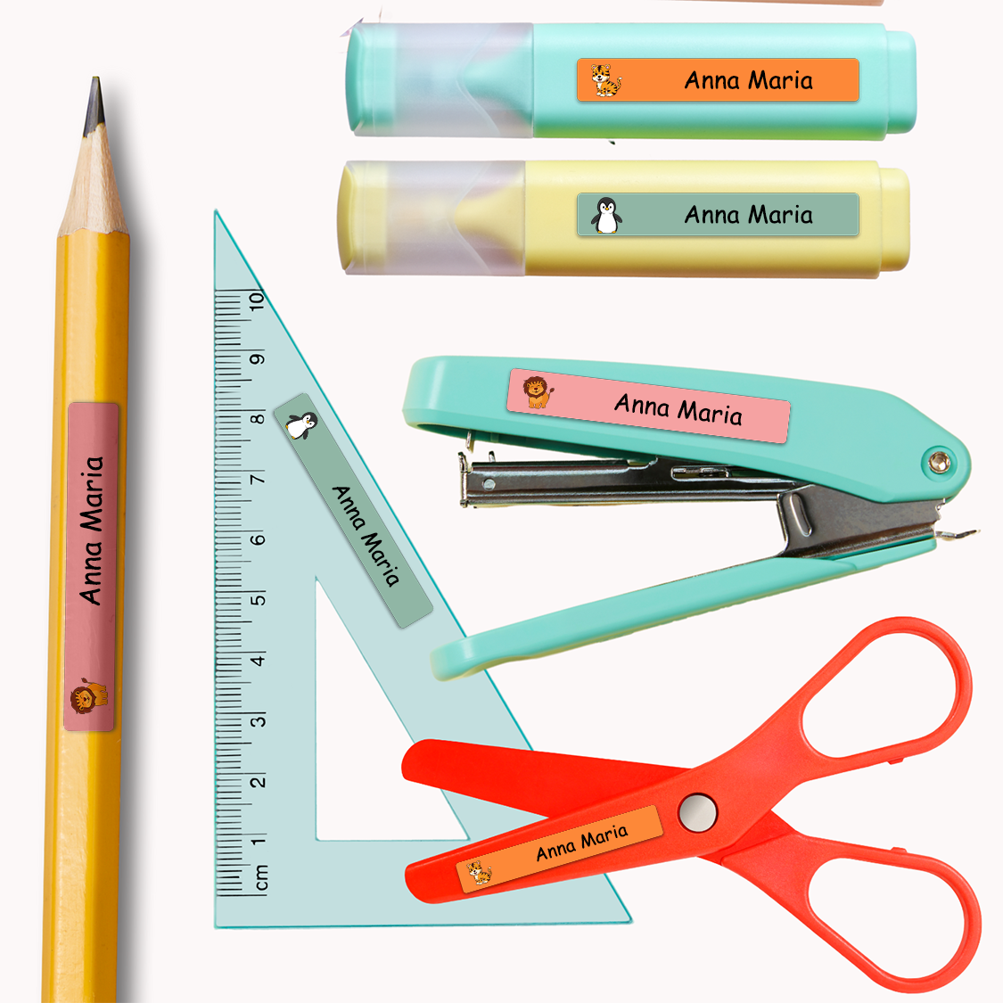 100pcs Personalized Pencil Nam - Baby Nursery Stickers ulasan dan harga