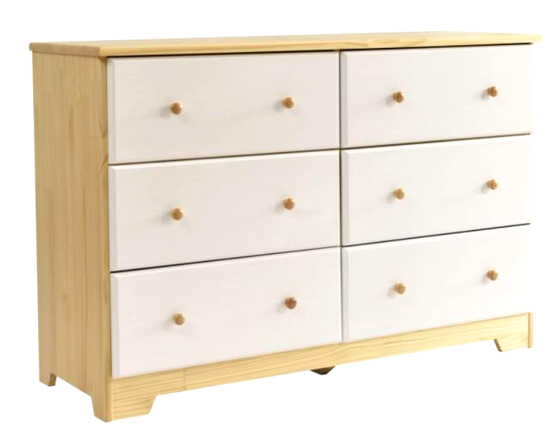 xx-Home Products Natural & Whi - Drawer Dresser White ulasan dan harga